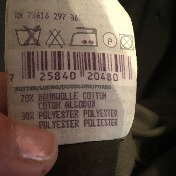 Hugo Boss Chess Virgin Wool / Cashmere Peacoat Overcoat. - Picture 6 of 6